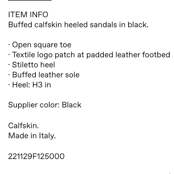 Acne Studios Heeled Mule Slip On Sandal - Picture 7 of 7